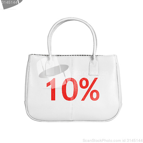 Image of Sale bag design element isolated on white