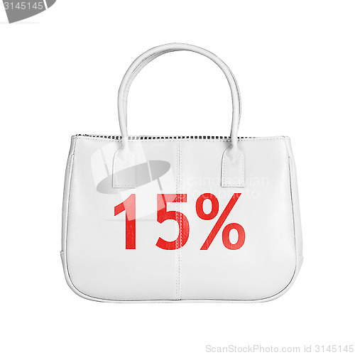 Image of Sale bag design element isolated on white