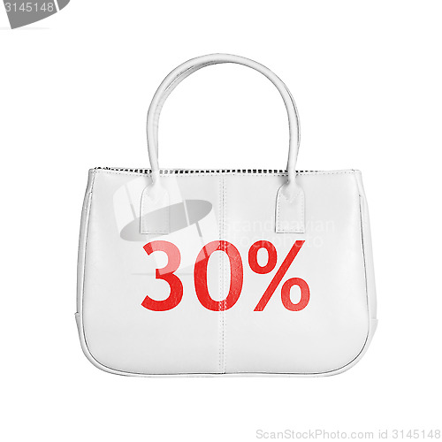 Image of Sale bag design element isolated on white