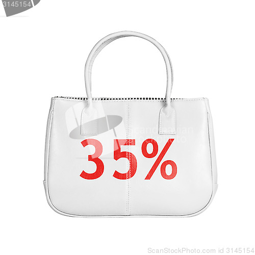 Image of Sale bag design element isolated on white