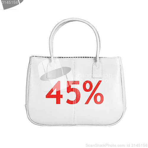 Image of Sale bag design element isolated on white