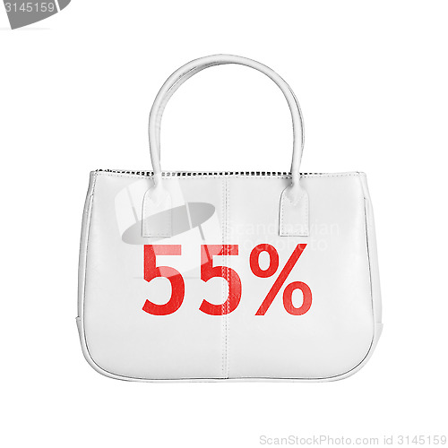 Image of Sale bag design element isolated on white