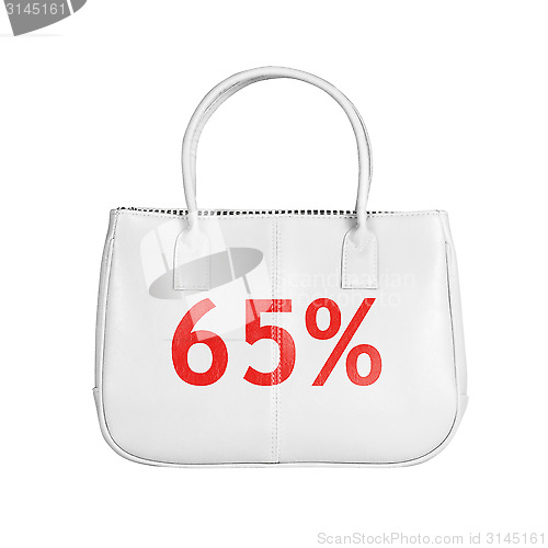 Image of Sale bag design element isolated on white