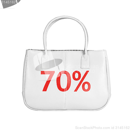 Image of Sale bag design element isolated on white