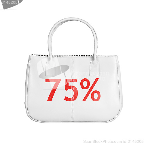 Image of Sale bag design element isolated on white