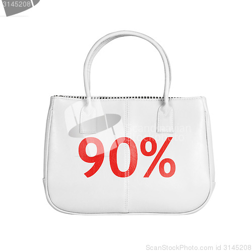 Image of Sale bag design element isolated on white