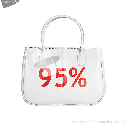Image of Sale bag design element isolated on white
