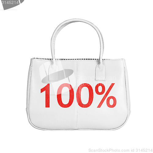 Image of Sale bag design element isolated on white