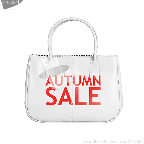 Image of Sale bag design element isolated on white
