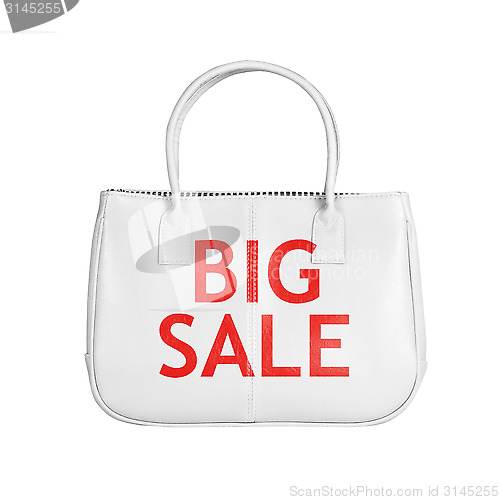 Image of Sale bag design element isolated on white