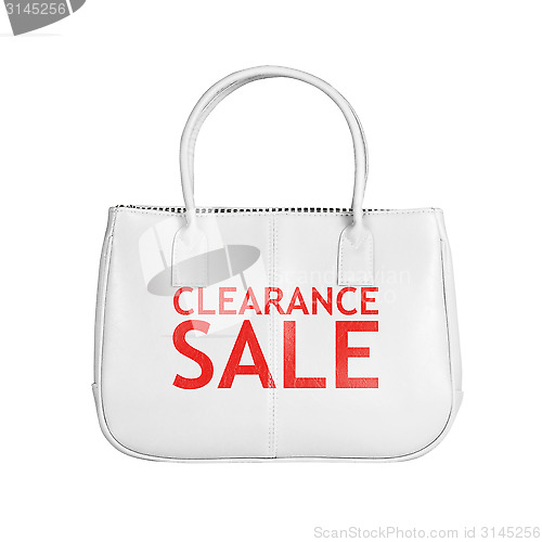 Image of Sale bag design element isolated on white