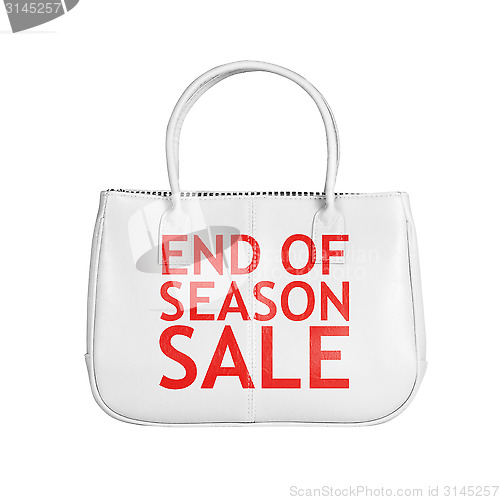 Image of Sale bag design element isolated on white