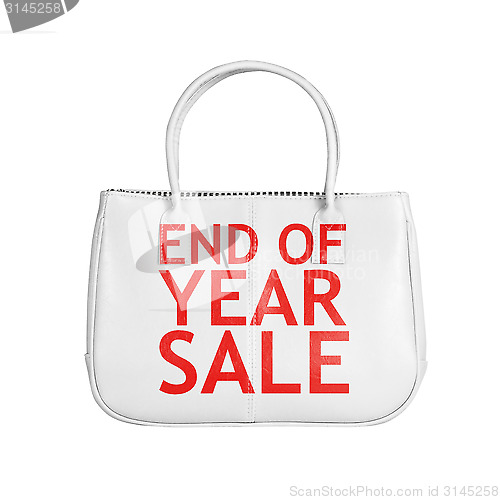 Image of Sale bag design element isolated on white