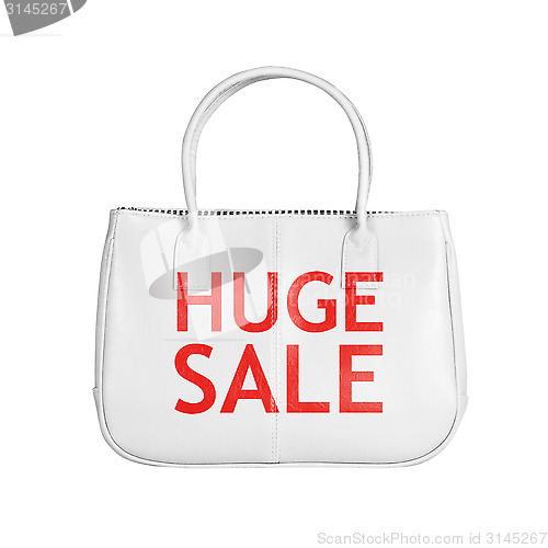 Image of Sale bag design element isolated on white