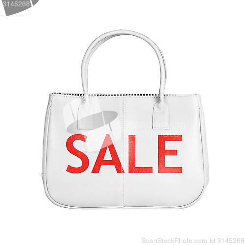 Image of Sale bag design element isolated on white