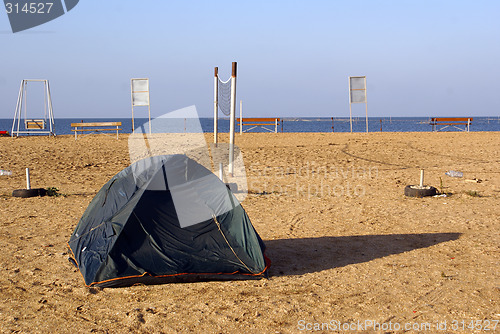 Image of Camping on the beach