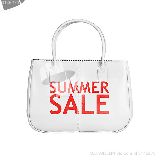 Image of Sale bag design element isolated on white