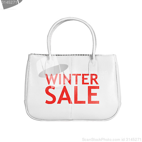 Image of Sale bag design element isolated on white