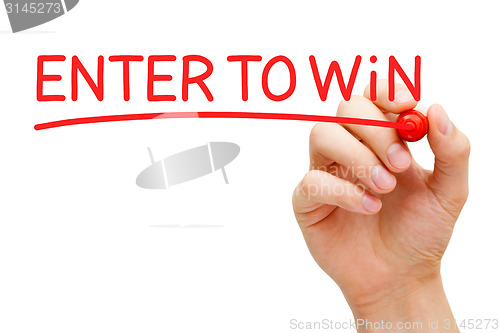 Image of Enter to Win Red Marker