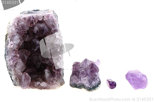 Image of amethyst mineral collection 