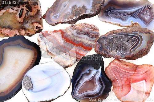 Image of color agates background