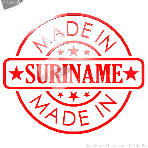 Image of Made in Suriname red seal
