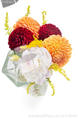 Image of Bouquet of dahlias