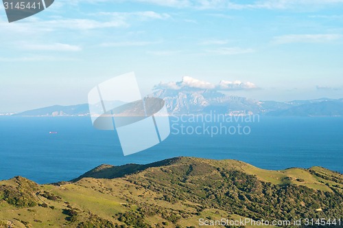 Image of A view of Morocco across the Strait of Gibraltar