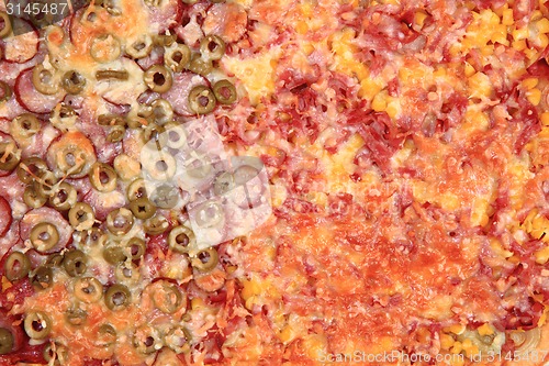 Image of homemade pizza background