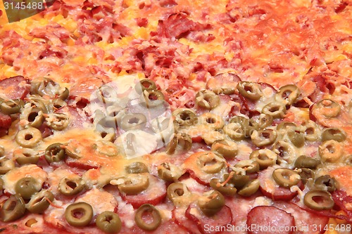 Image of homemade pizza background