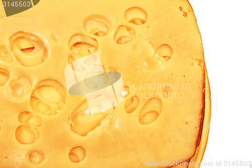 Image of emmental cheese background