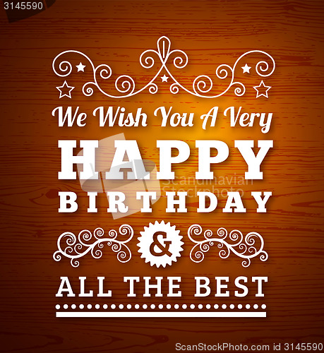 Image of Birthday greetings. 