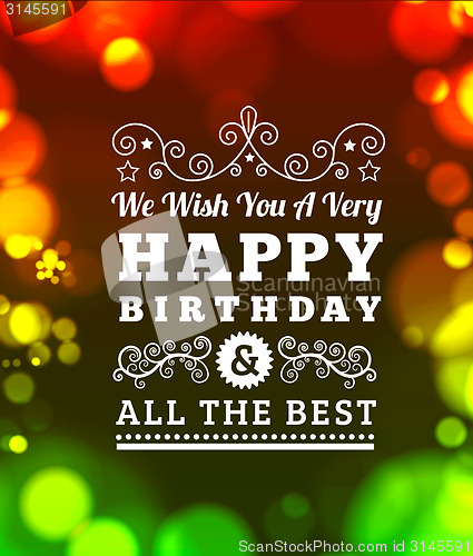 Image of Birthday greetings.