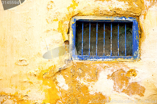 Image of  window in morocco africa and old   wal brick historical