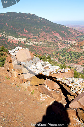 Image of the    dades valley in atlas  nobody