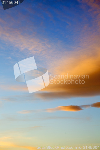 Image of   in the colored sky white soft  abstract 