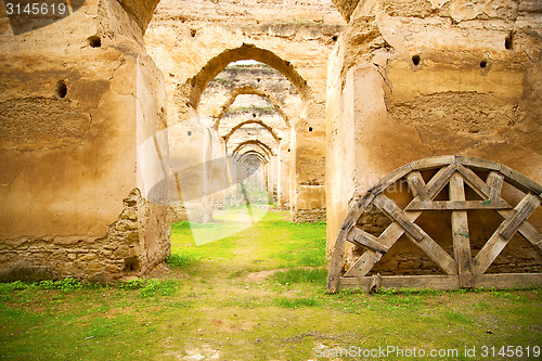 Image of old moroccan granary in the  