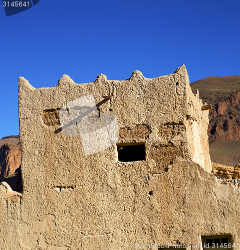 Image of hill africa in morocco the old contruction         and   histori