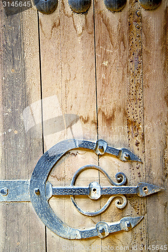 Image of rusty       morocco in africa the old wood    safe  