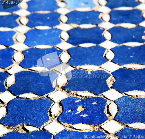 Image of abstract morocco in africa  tile the colorated pavement   backgr