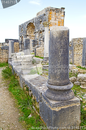 Image of volubilis in morocco africa the site