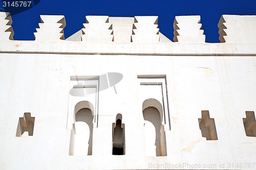 Image of  mosque muslim the history  symbol  in morocco  