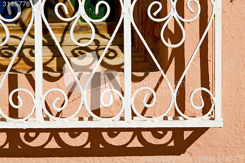 Image of  window in morocco africa and old  orange