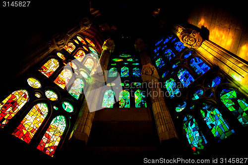 Image of Church windows interior