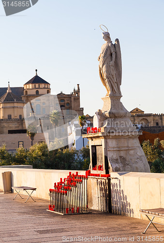 Image of Roman Bridge of Cordoba - statue detail