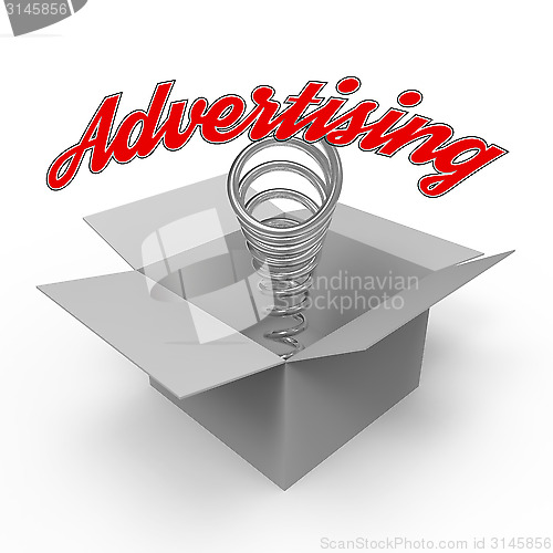 Image of Concept for advertising industry.