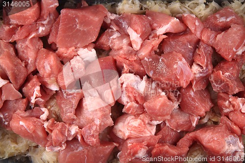 Image of raw pig meat 
