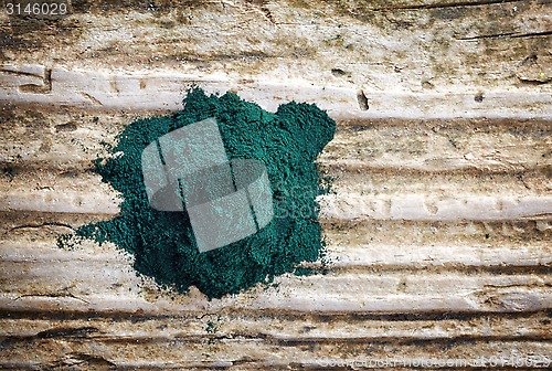 Image of heap of spirulina algae powder