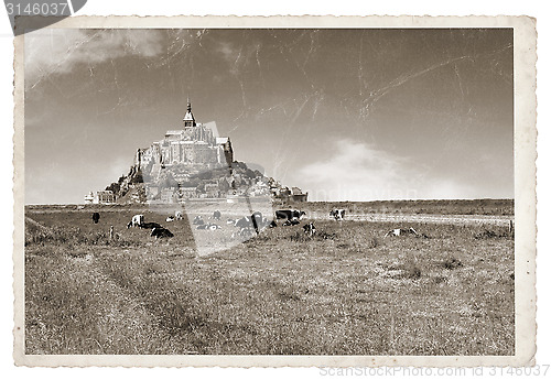 Image of Mont Saint Michel Vintage photo