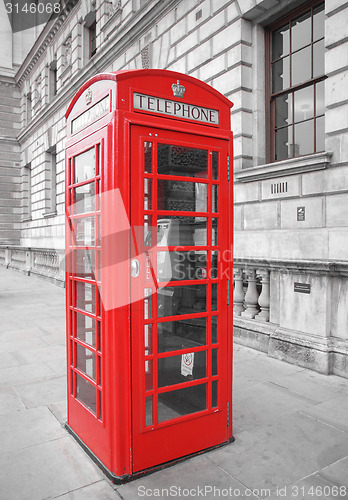 Image of London telephone box